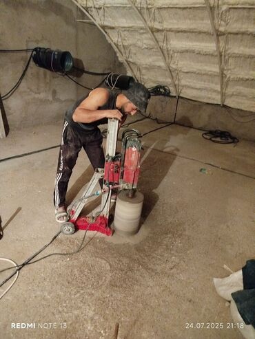 Beton işləri: Beton kəsmə beton deşmə xidməti Karot - HILTI DD 200 / 350 ilə 25 ° — 21