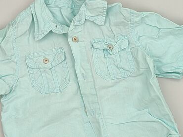 Shirts: Shirt 3-4 years, condition - Very good, pattern - Monochromatic, color - Light blue