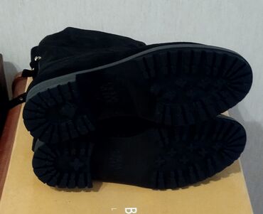 Сапоги: Продаю Сапоги евро зима по Италия,р 37, замша,внутри цегейк- мех — 4