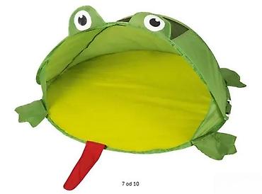 Šatori za decu: Dečiji pop-up šator – žabica - Zabavan dizajn žabice sa očima — 3