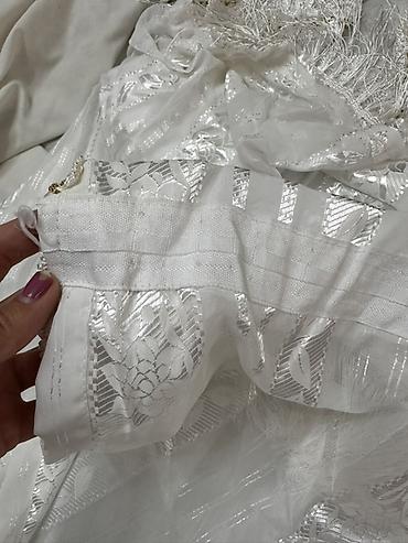 тюлевые шторы: Портьера, Жаккард, С ламбрекеном, Готовое изделие, Б/у, Для зала — 4