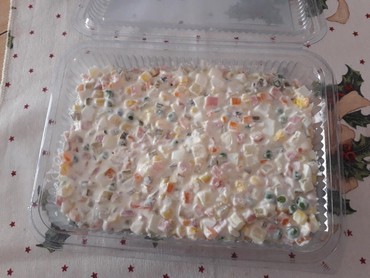 Hrana i ketering: Ruska salata bez piletine sa kukuruzom 1 kg na lalafo.rs - slika 2 Ruska salata bez piletine sa kukuruzom 1 kg - Sabac - slika 2