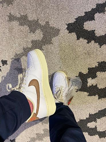 36: Кроссовки, 36.5, Nike, Новый, цвет - Бежевый, Самовывоз — 3