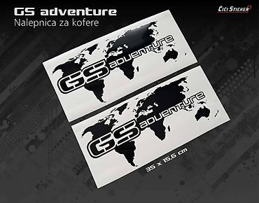 cena magneta: Dekorativne nalepnice BMW GS Adventure namenjene za aluminijumske — 3