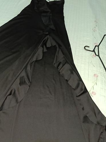 vecerni don: Qara uzun ziyafət/libas - Rəng: qara, mat-parlaq effektli - Model — 4