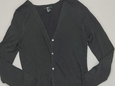 czarne bluzki z koronką: Blouse, H&M, S (EU 36), condition - Good