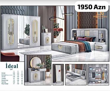 Yataq otağı dəstləri: İkinəfərlik çarpayı, Dolab, Termo, Tumba, Yeni — 51