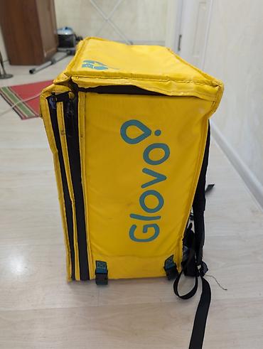 сумка глово: Терморюкзак курьера Glovo - Формат: жёсткий квадратный бокс для — 3