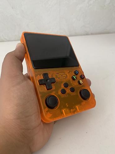 switch oled: Портативная ретро‑приставка Game Console R36S (оранжевый прозрачный — 7