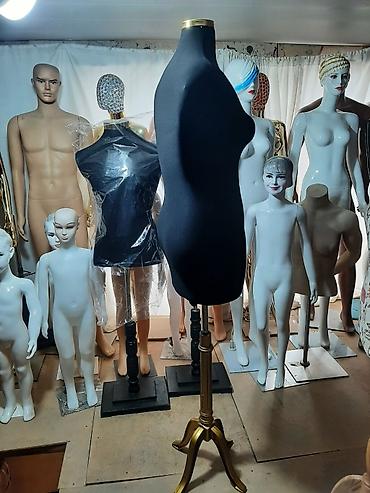 манекен: Мужской, Женский, Детский, Пластик, пластмасса, Бархат, Черный, Иран — 7