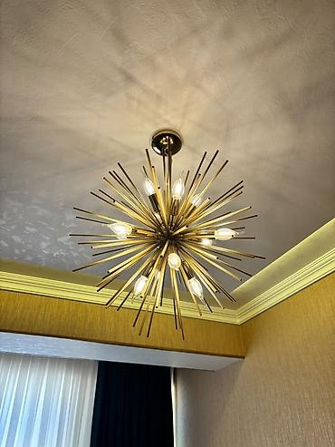 bra isiqlar: Çılçıraq, 10 və daha çox lampa, Metal — 1
