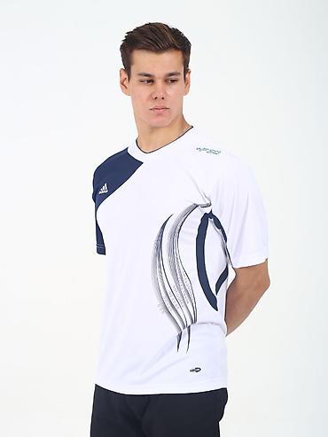 фирменные adidas: Мужская спортивная футболка adidas - Тип: тренировочная футболка с — 1