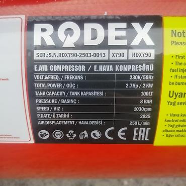 1030: Компрессор воздушный RODEX RDX790 - Тип: поршневой масляный — 3