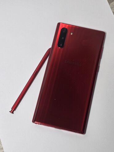 дешевые телефоны: Samsung Galaxy Note20, Колдонулган, 256 ГБ, түсү - Кызыл, 1 SIM