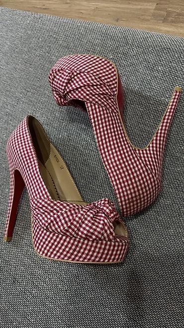 ботфорты: Туфли, 37, Christian Louboutin, Б/у, цвет - Красный — 2