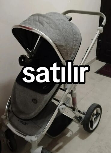 uşaqlar üçün inşalar: Uşaq arabası – C-SUN üst örtülü model - Rəng: boz (qrafit) -