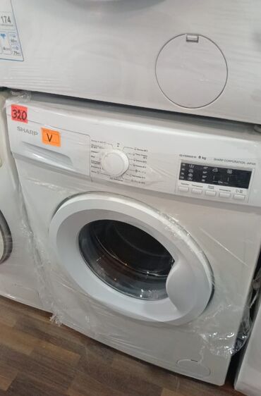 Dərin dondurucular: Paltaryuyan maşın Sharp, 8 kq, İşlənmiş, Avtomat, Qurutmasız, Kredit yoxdur