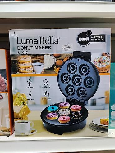 Вафельницы: Пончик-мейкер LumaBella Donut Maker B-4017 Компактный электрический — 1