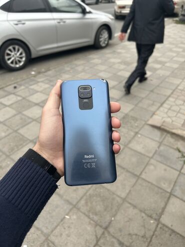 Redmi: Redmi Note 9, 64 GB, rəng - Göy, Barmaq izi