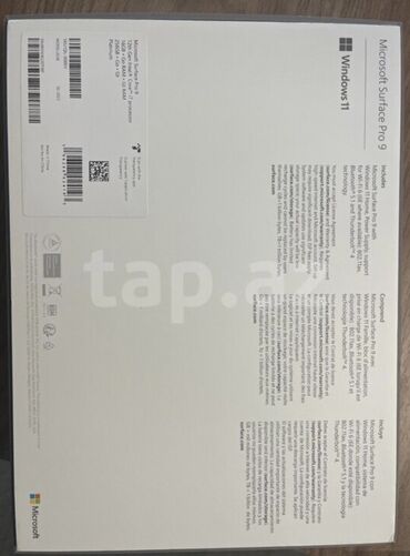 Digər planşetlər: Microsoft Surface Pro 9 planşet-noutbuk hibridi + Type Cover — 14