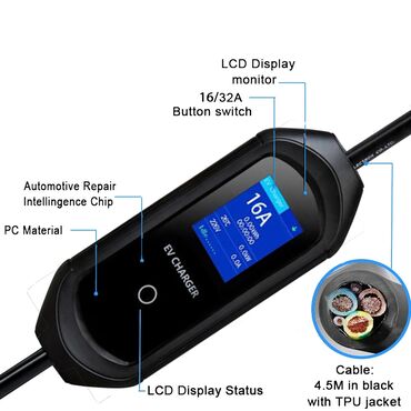 Avtomobil akkumulator zaryadkalari: Elektrik avtomobillər üçün şarj cihazı - Ev Charger. Cərəyan gücünü