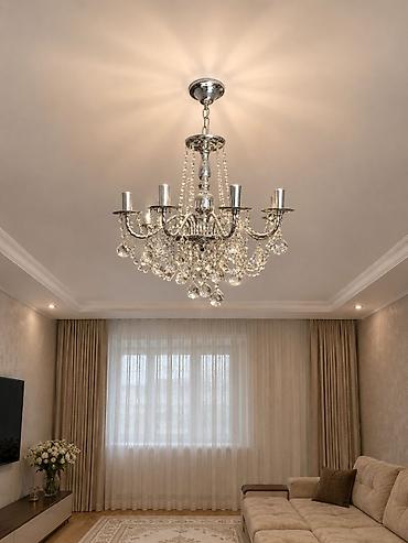 Çılçıraq, 6 lampa, Xrustal