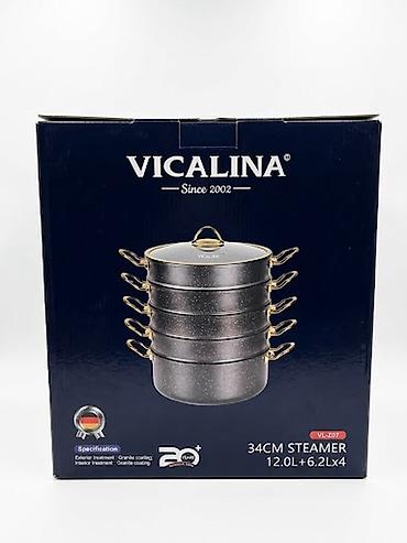 Пароварки: Мантышница Викалина 34см Новая в коробке Пароварка Vicalina VL-207 — 1