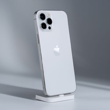 Apple iPhone: IPhone 12 Pro Max, Б/у, 128 ГБ, Белый, Защитное стекло, Чехол, 86 %