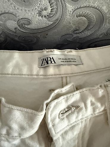 рубашки белые: Мужские джинсы, M, Zara, Б/у, цвет - Белый — 5
