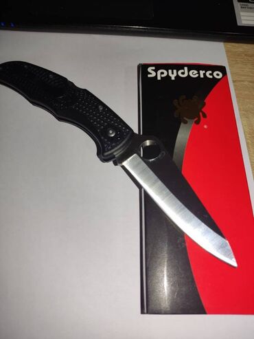 нож штык: Нож складной . Спайдерко эндура 4. б/у. покупал в ноябре, клинок