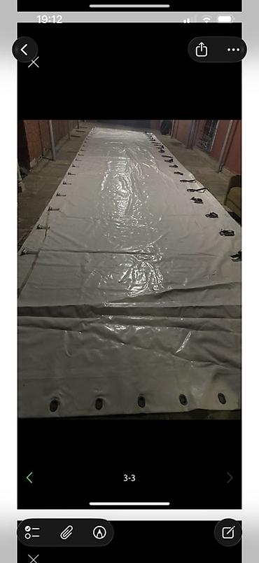 maşın şini: PVC tent örtüyü / brezent parça - Material: qalın, suya davamlı PVC — 2