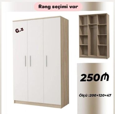Bıçaqlar: Yeni, 3 qapılı Düz dolab, Şifonyer
