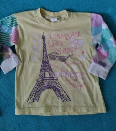 Kompleti: Kompletic pantalone na tregere od sitnog somota I 2 majice dugih — 2