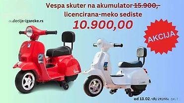 Sve za decu: Vespa dečiji skuter na akumulator – licencirani model sa mekim — 1