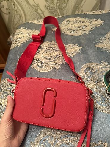 Marc Jacobs Snapshot çiyin çantası – qırmızı - Material: saffiano
