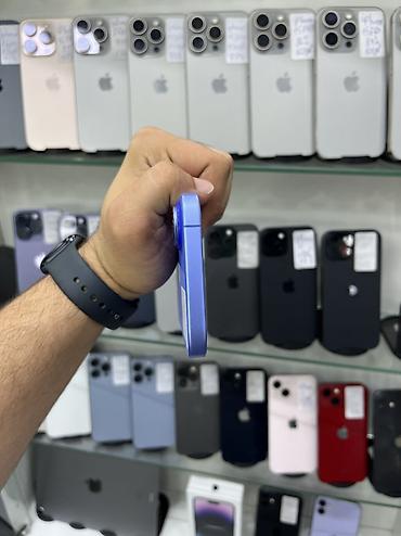 iphone 16 2 ci el: IPhone 16, 128 GB, Göy, Zəmanət, Kredit, Simsiz şarj — 3
