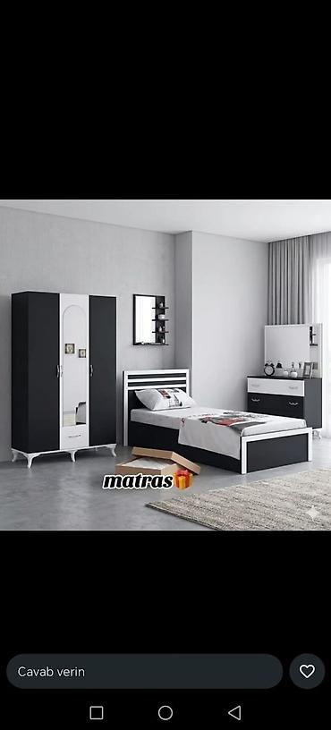 Мебель: Gənc yataq dəstləri 1) Gənc yataq dəsti – 499 AZN - Komplekt: dolab + — 8