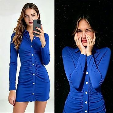 mindjusice: Ribana košulja-haljina sa dugim rukavima

Haljina: 2.500 dinara
S M L — 4