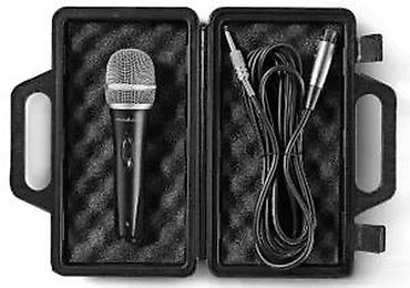 Zvučnici, slušalice i mikrofoni: Žični dinamički mikrofon u koferu – set Opis: - Dinamički vokalni — 14