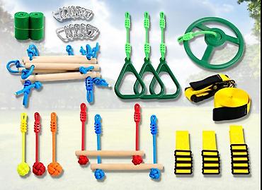 h1 80w: Ninja prepreke / viseći set za dečije dvorište i teretanu na otvorenom — 2