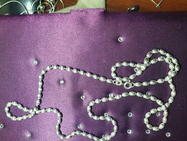 Серебряные цепочки: Цепочка - колье " Рисинки" .Серебро 925 проба . Производство Сингапур — 6