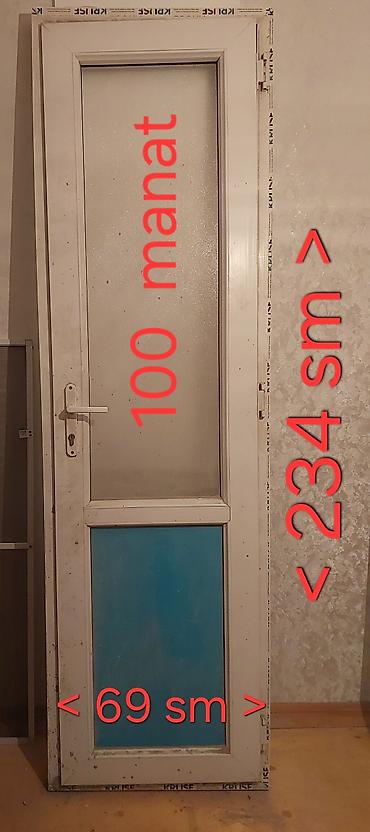 plasdik qapi pencere: PVC/qapı Plastik qapı. türk materialndan. yuxarısı buzlu şüşə aşağı — 1