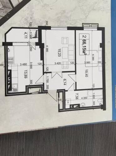 недостроеные дома: 2 комнаты, 65 м²