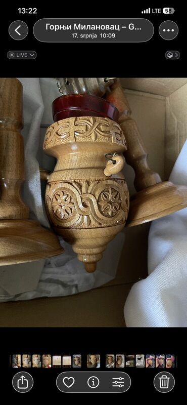 Sveće i svećnjaci: Svećnjak, bоја - Braon, Novo — 8