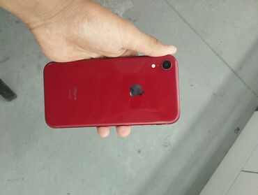 бу мобильные телефоны: IPhone Xr, Б/у, 256 ГБ, Красный, Чехол, 84 %