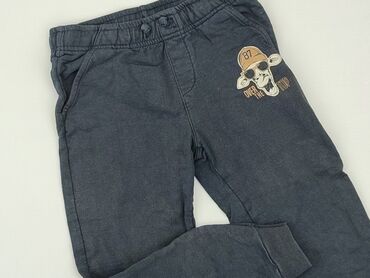 kamizelka garniturowa czarna: Sweatpants, Little kids, 7 years, 116/122, condition - Fair