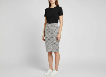 spódnice jeansowe czarne plus size: Amisu, Спідниця жіноча, розмір M