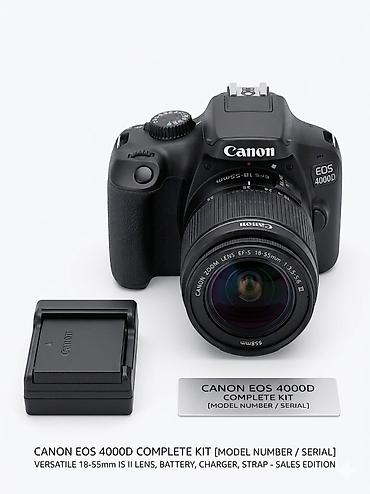 canon d600: Canon EOS 4000D Complete Kit - Fotoaparat: Canon EOS 4000D (DSLR) - — 1