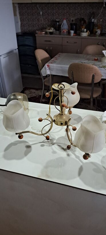 listir: Çılçıraq, 5 lampa, Metal