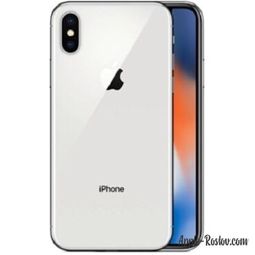 Apple iPhone: IPhone X, Б/у, 256 ГБ, White Titanium, Зарядное устройство, Защитное стекло, Чехол, 100 %